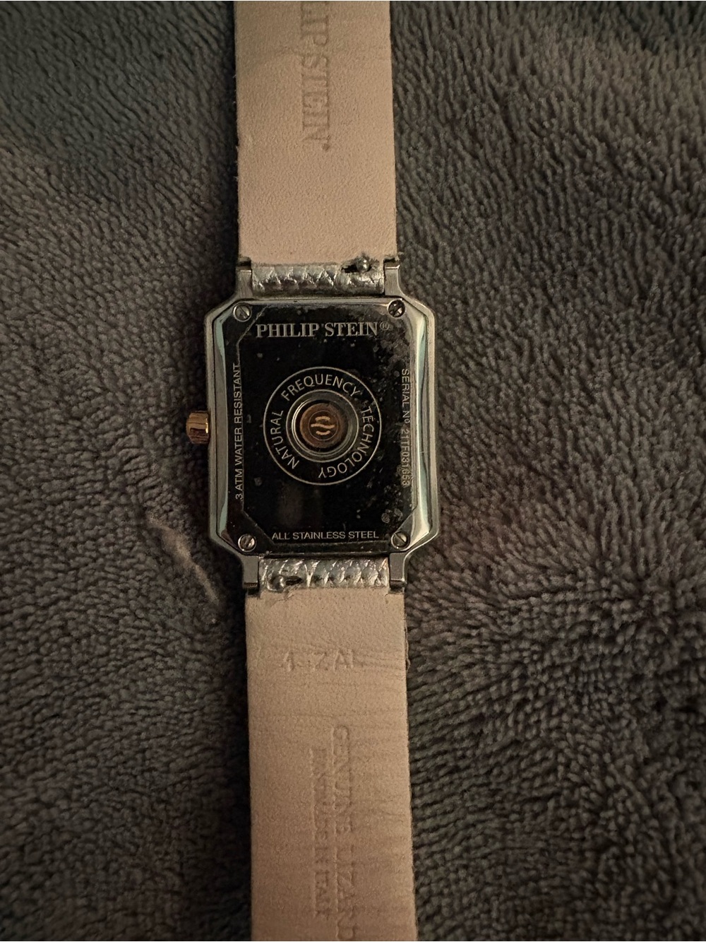 Philip Stein Signature Women's Watch Silver Lizard Strap Natural Frequency - Picture 5 of 7